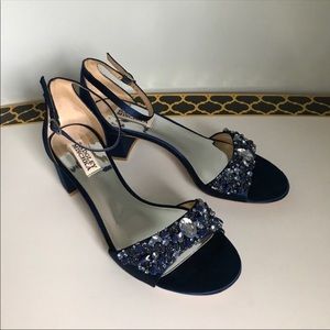Badgley Mischka block heel shoes